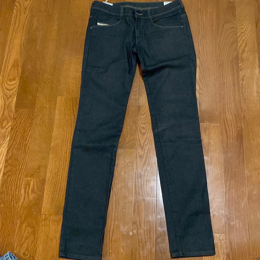 Diesel Straight Leg Jeans in Black